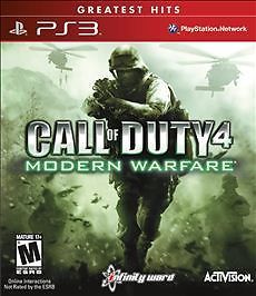 Call of Duty 4: Modern Warfare Greatest Hits PS3 Tested & Works
