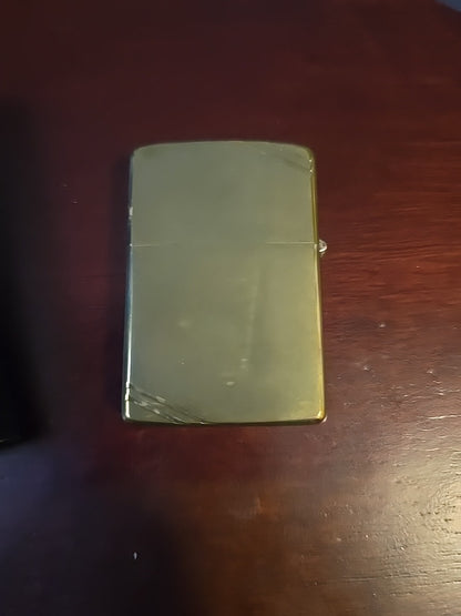Solid Brass Commemorative Zippo 1932-1982 Vintage Never Lit W/ Vintage Box