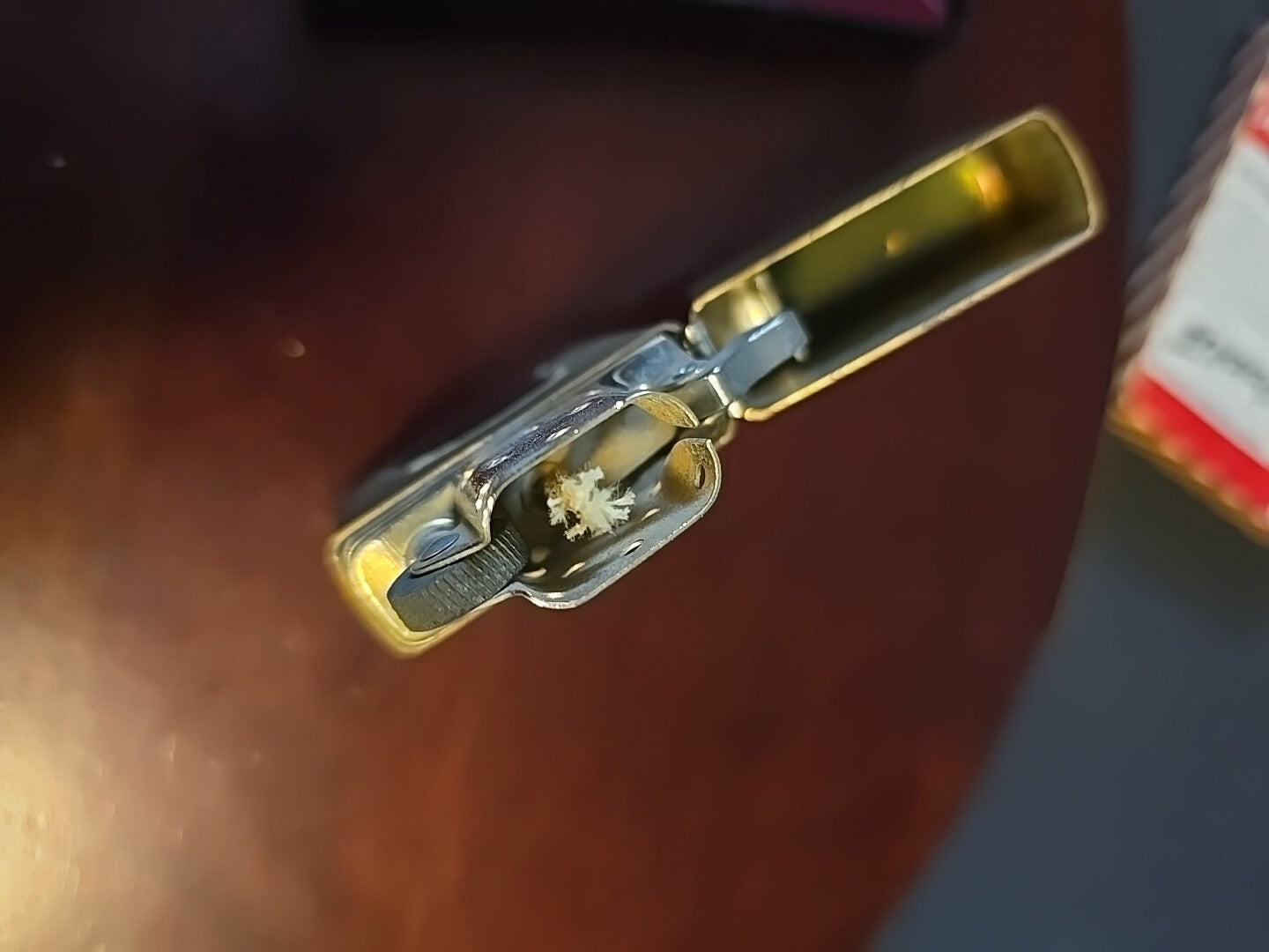 Solid Brass Commemorative Zippo 1932-1982 Vintage Never Lit W/ Vintage Box