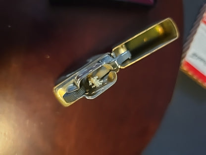 Solid Brass Commemorative Zippo 1932-1982 Vintage Never Lit W/ Vintage Box