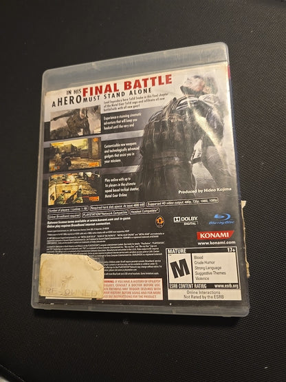 Metal Gear Solid 4: Guns of the Patriots PS3 Tested & Works
