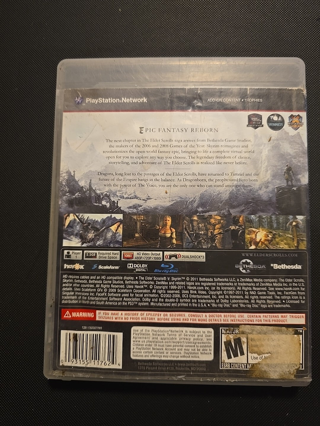 Elder Scrolls Iv: Oblivion/ Skyrim PS3 Bundle Tested & Works