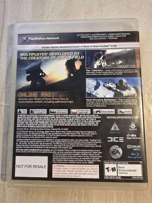 Medal of Honor PS3 Tested & Works