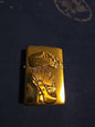 Zippo 2003 Solid Brass Lighter Barrett Smythe Full House