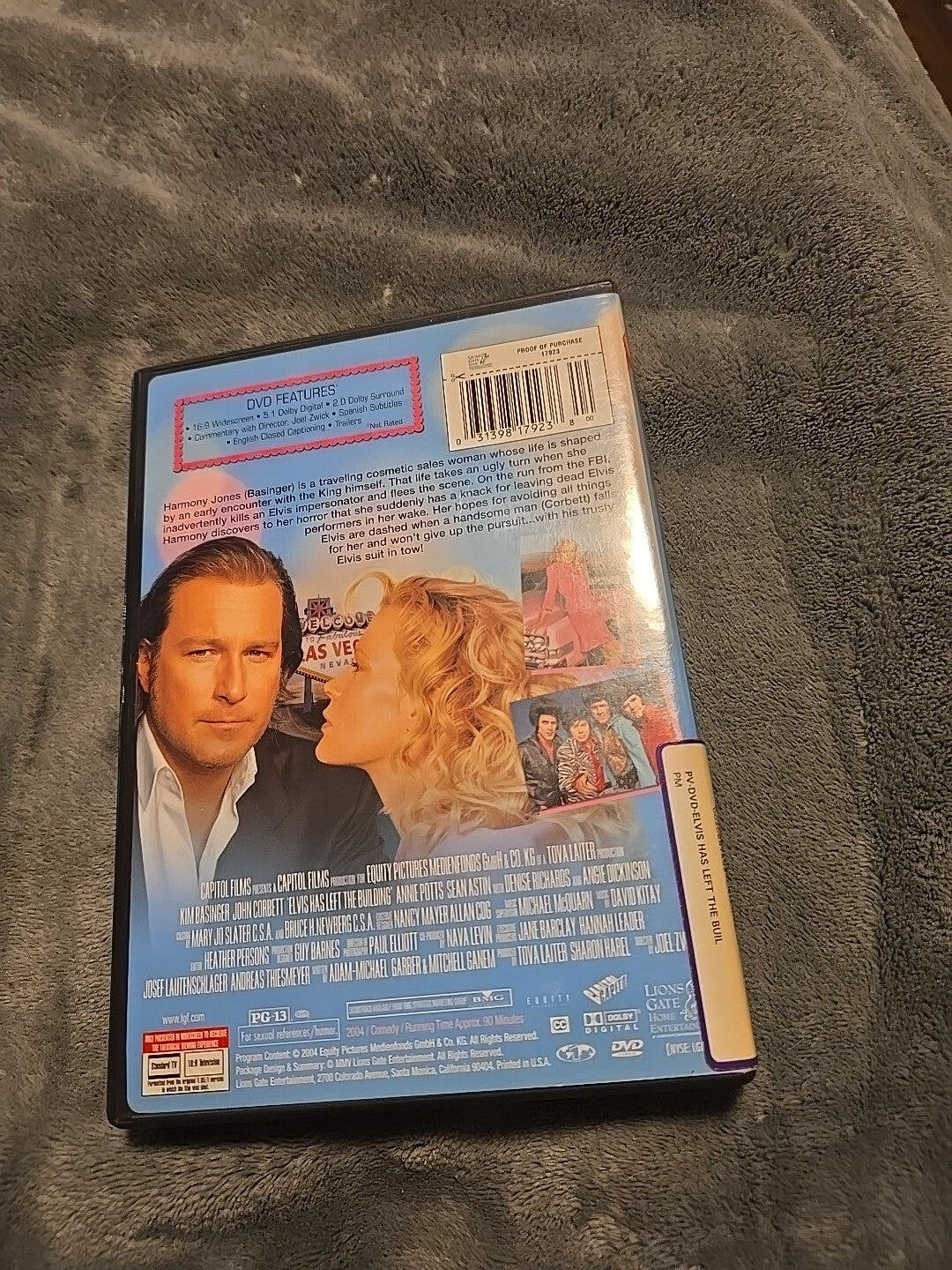 Elvis Has Left The Building Kim Basinger John Corbett DVD 2004 Widescreen