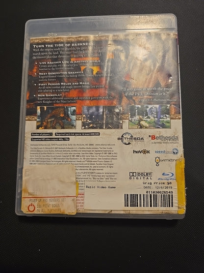 Elder Scrolls Iv: Oblivion/ Skyrim PS3 Bundle Tested & Works