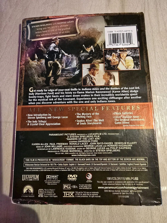 Indiana Jones and the Raiders of the Lost Ark (DVD, 1981)