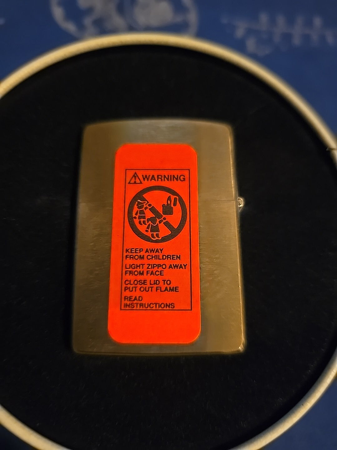 VINTAGE 1994 BRICKYARD 400 INAUGURAL RACE BRASS ZIPPO LIGHTER WITH TIN