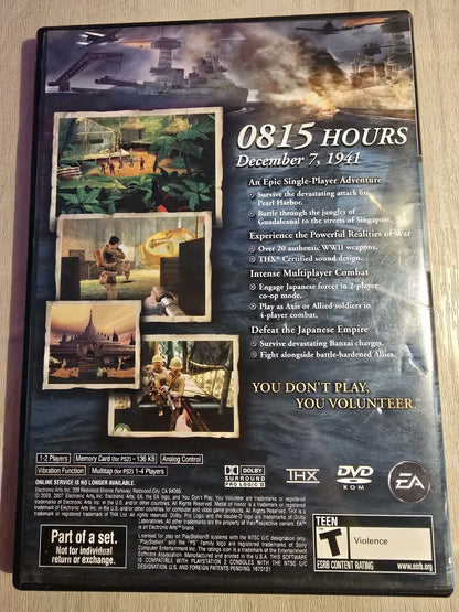 Medal of Honor: Rising Sun & Frontline PS2 Tested & Works