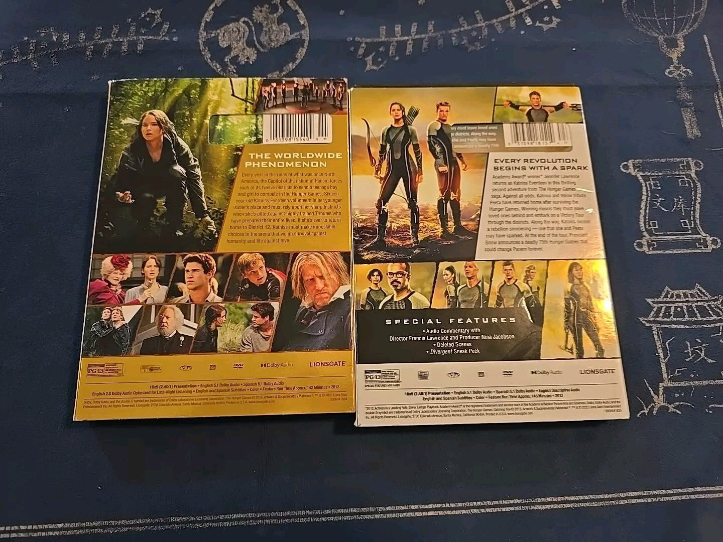The Hunger Games &  The Hunger Games Catching Fire W/Limited Edition Slipcovers