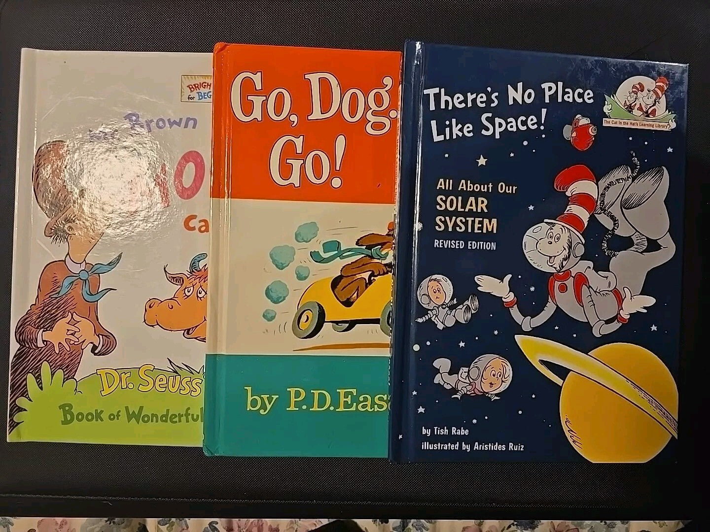 Dr Seuss's Book Lot MrBrown Can Moo, Go Dog Go, Theres No Place Like Spac3