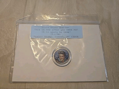 2002 25th Anniversary Elvis Presley Tennessee State Quarter 