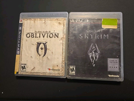 Elder Scrolls Iv: Oblivion/ Skyrim PS3 Bundle Tested & Works