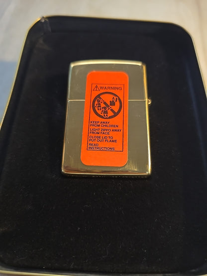 ZIPPO 1995 LIMITED EDITION LIGHTER - "JAGUAR AND CUB AT TURTLE FALLS"