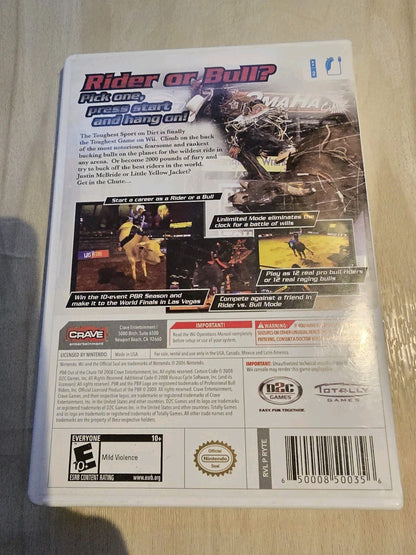 PBR: Out of the Chute Nintendo Wii Tested & Works