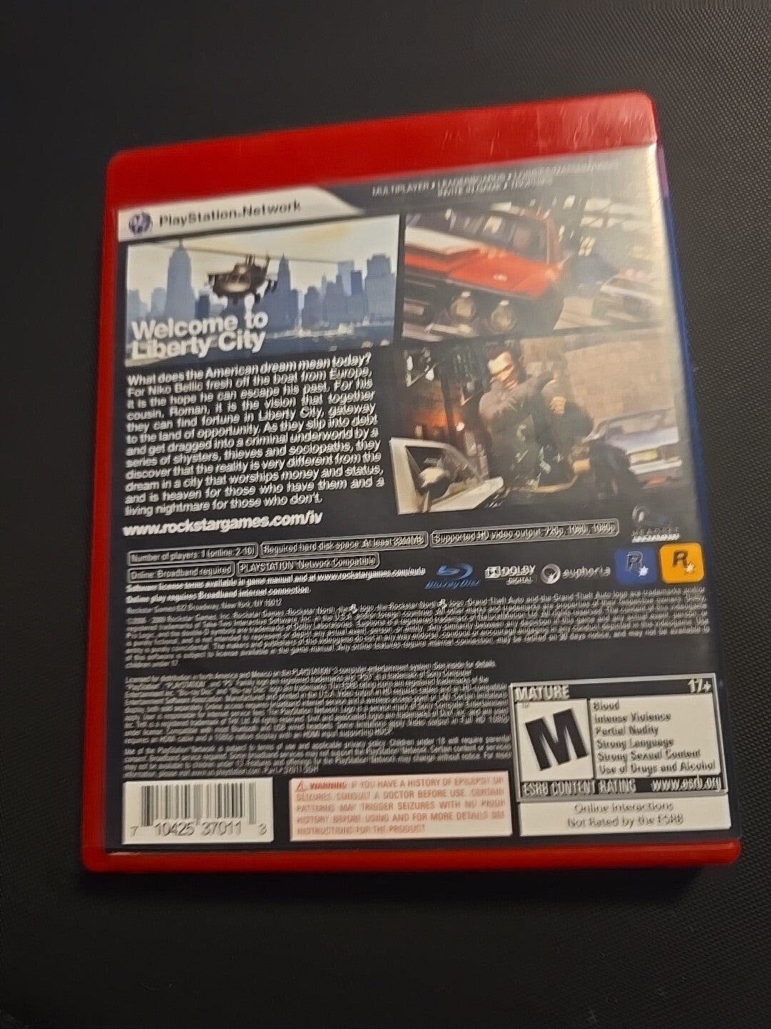 Grand Theft Auto IV PS3 Tested & Works