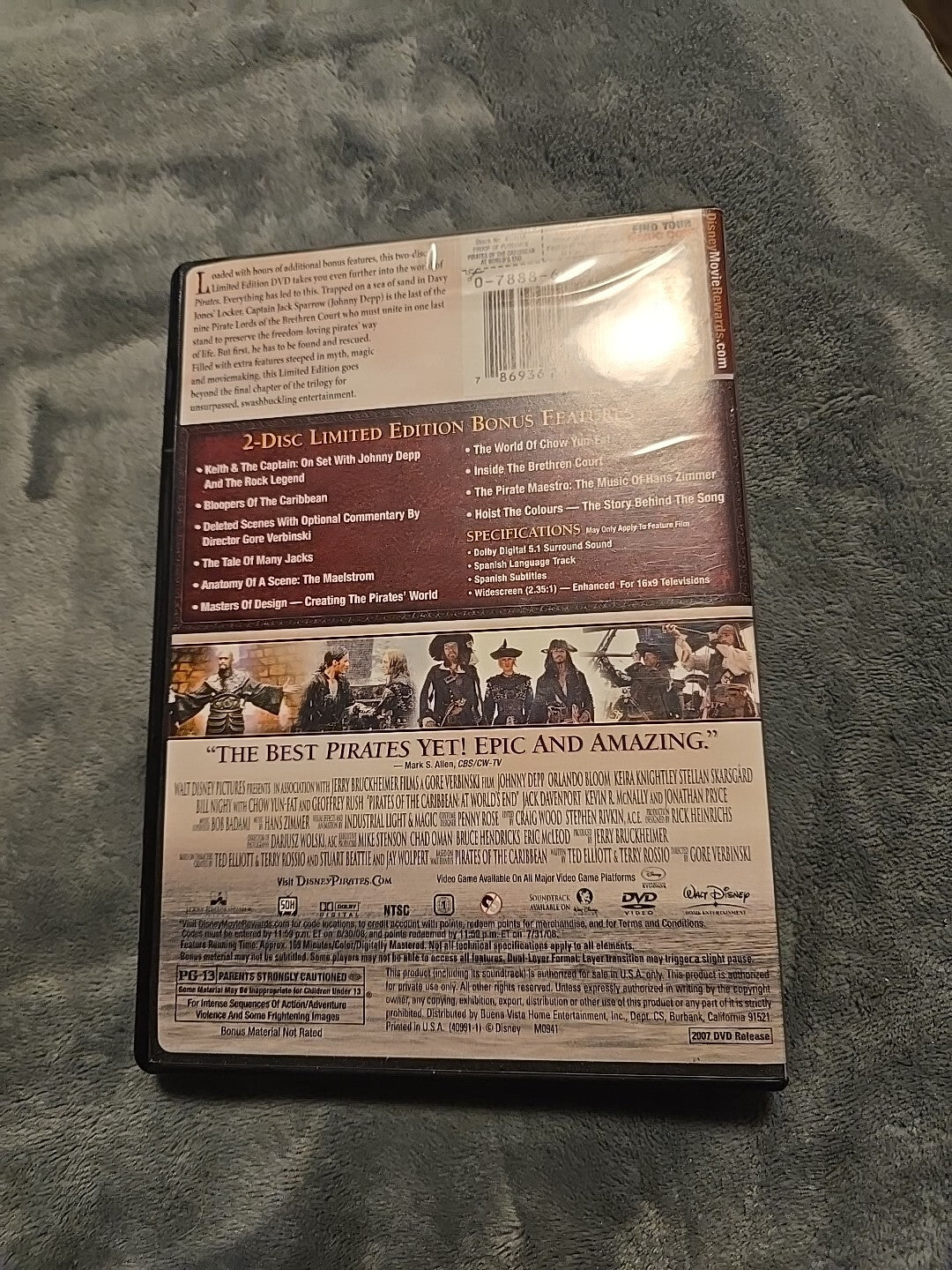 Pirates of the Caribbean: At World's End (DVD, 2007)