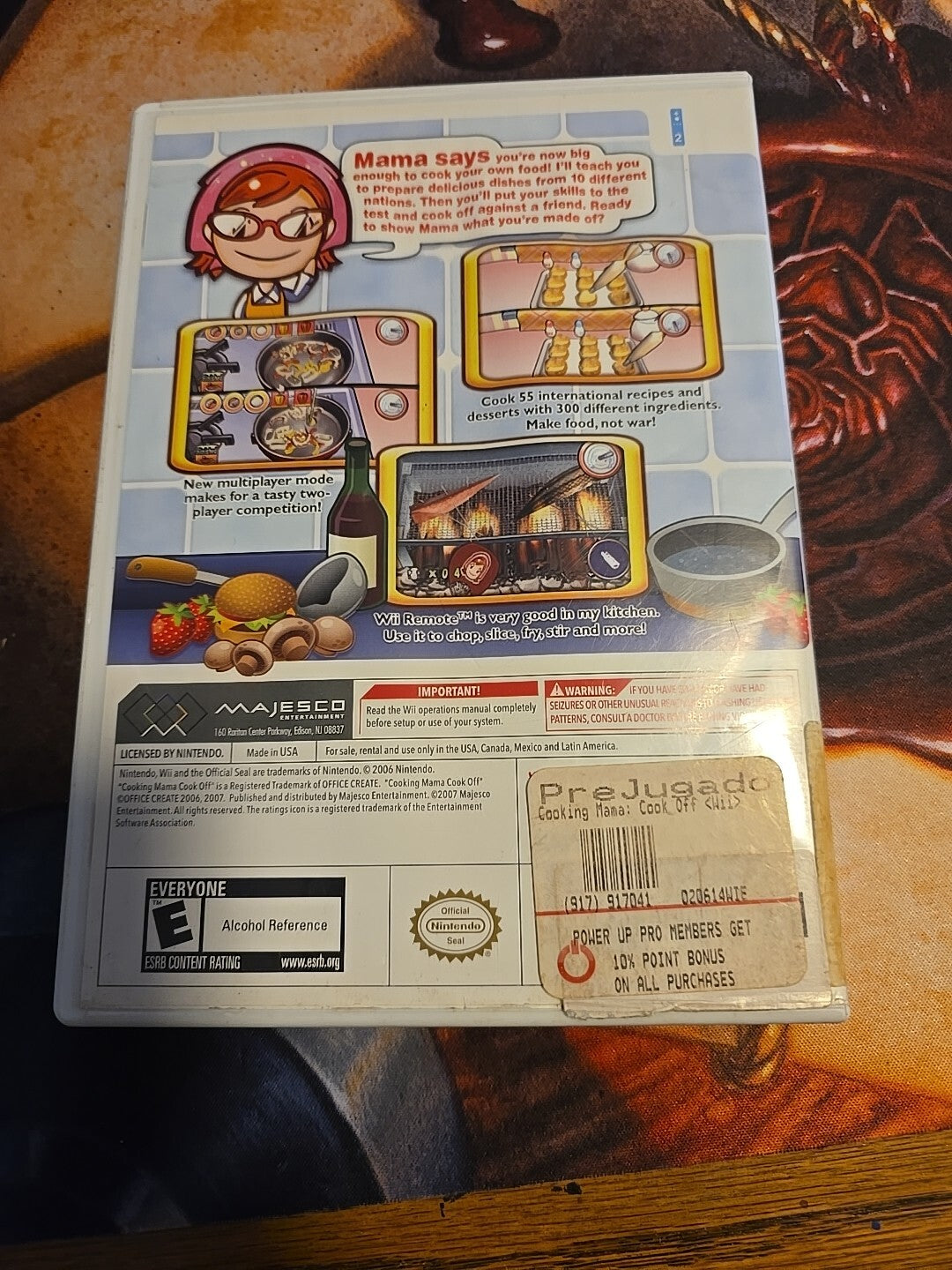 Cooking Mama: Cook Off Nintendo Wii Tested & Works