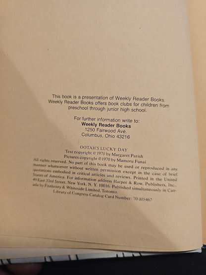 Weekly Reader Book Lot The Homework Caper & Ootah's Lucky Day