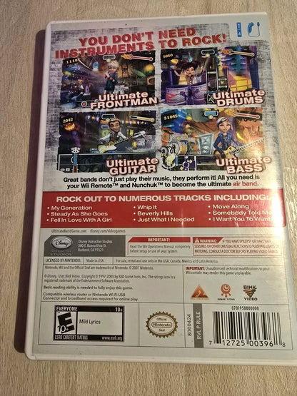 Ultimate Band Nintendo Wii Tested & Works