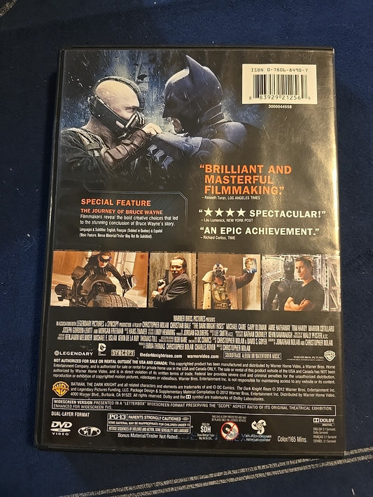 The Dark Knight Rises (DVD, 2012)