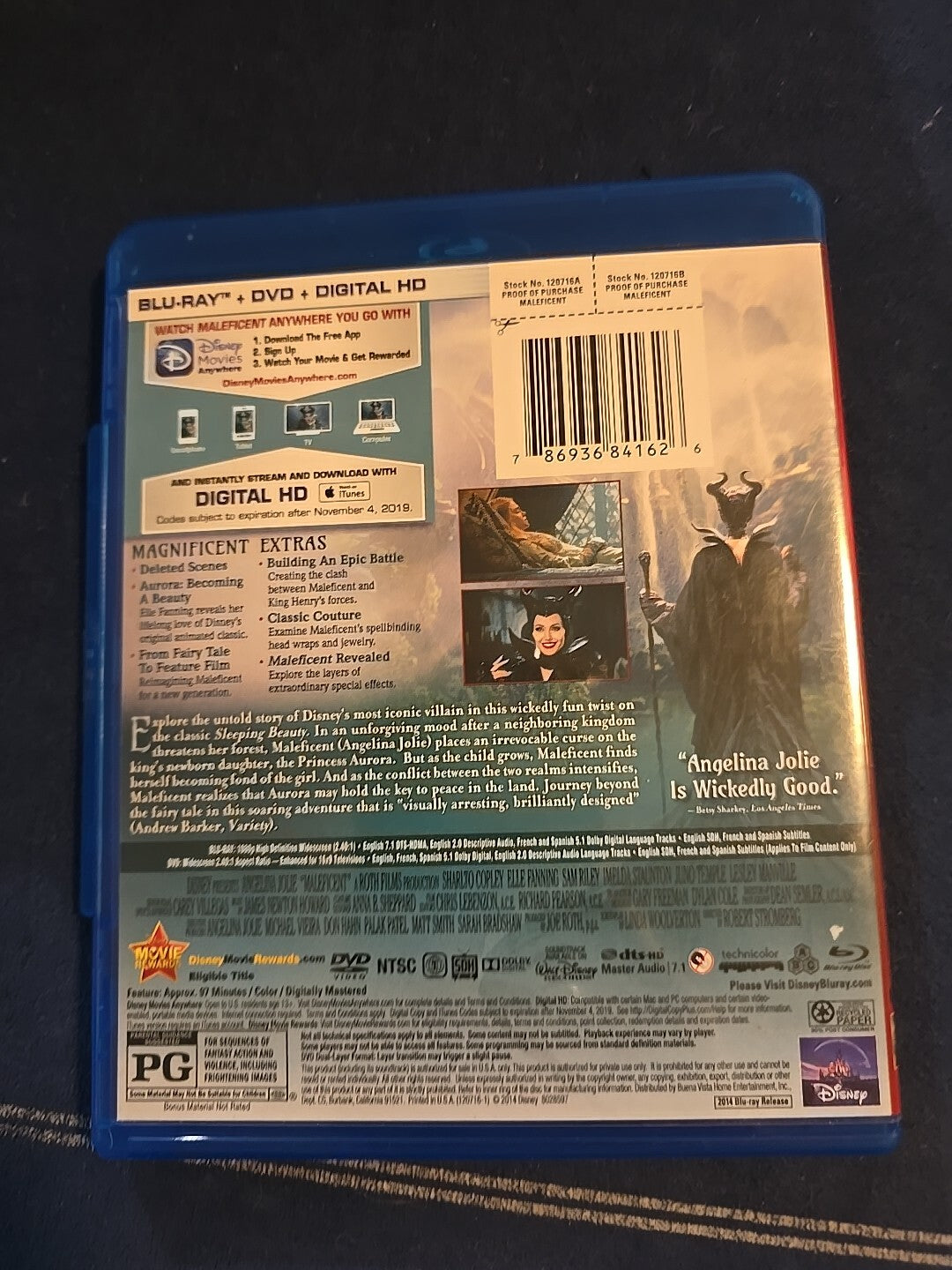 Maleficent [Blu-ray] - Blu-ray - GOOD