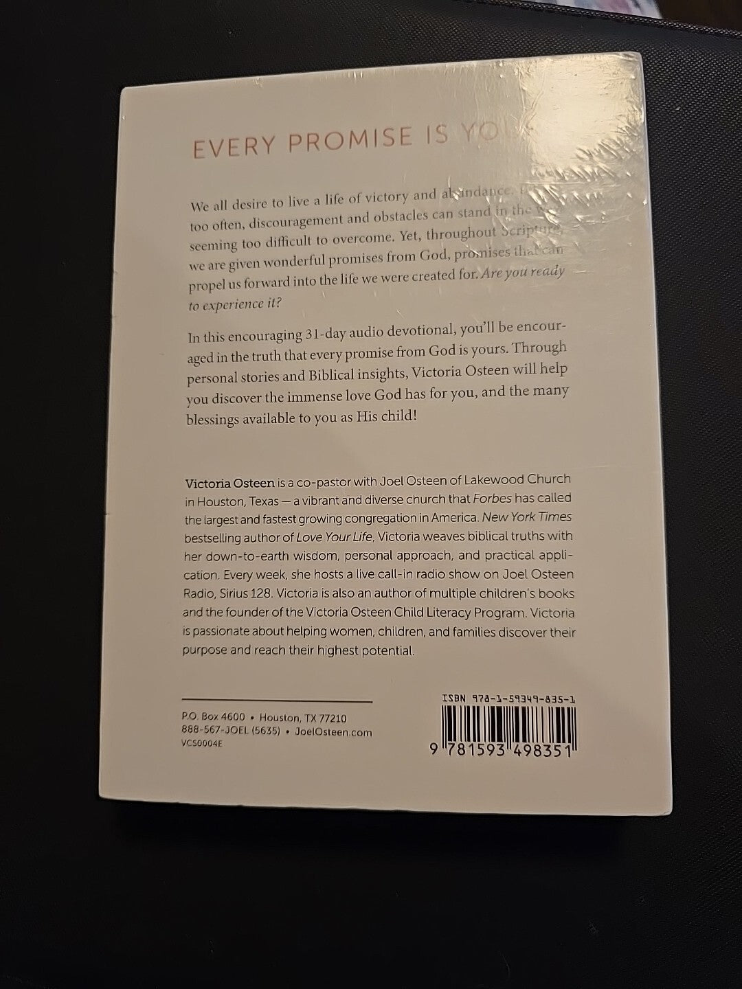 Victoria Osteen Every Promise is Yours  31 Days  Devotional  CD Set  BRAND NEW
