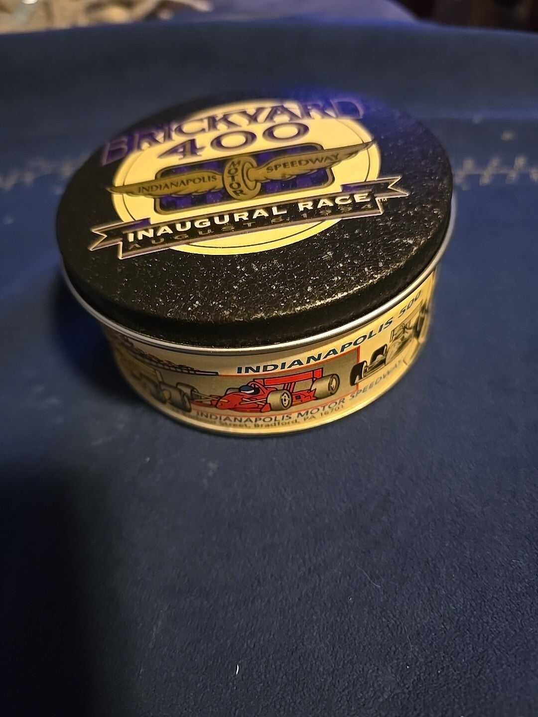 VINTAGE 1994 BRICKYARD 400 INAUGURAL RACE BRASS ZIPPO LIGHTER WITH TIN