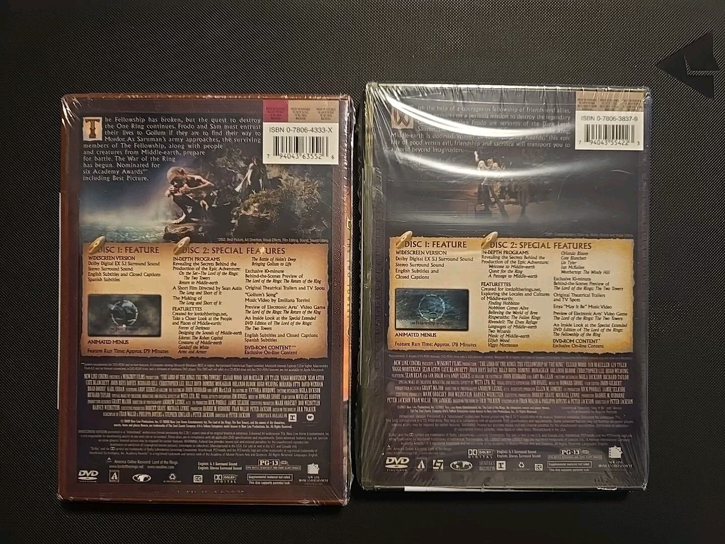 The Lord of the Rings: The Fellowship of the Ring/ The Two Towers Sealed Bundle 