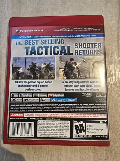 SOCOM 4: U.S. Navy SEALs GREATEST HITS PS3 Tested & Works