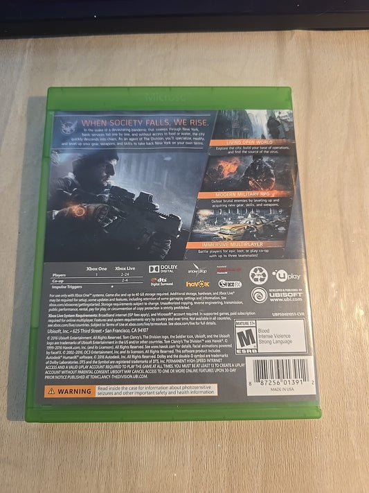 Tom Clancy's: The Division Day One Edition - Microsoft Xbox One