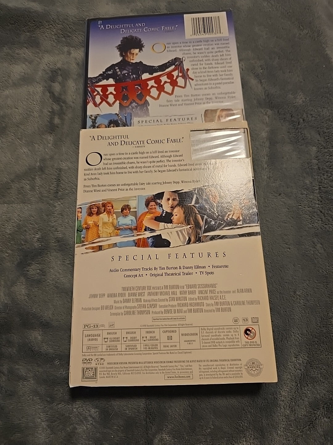 Edward Scissorhands (DVD, 1990)