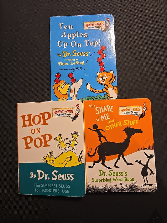 Dr Seuse 3 Bright & Early Board Book Lot