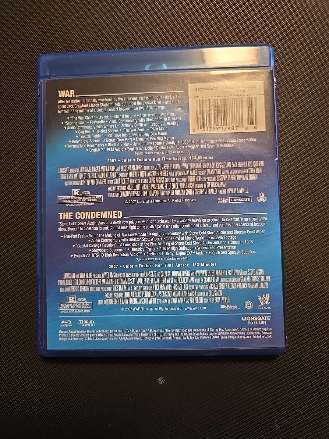 War / the Condemned (Blu-ray)