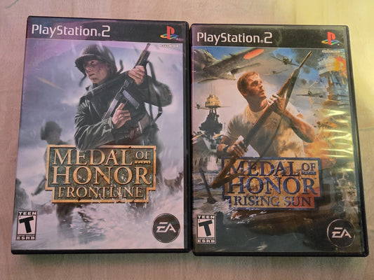 Medal of Honor: Rising Sun & Frontline PS2 Tested & Works