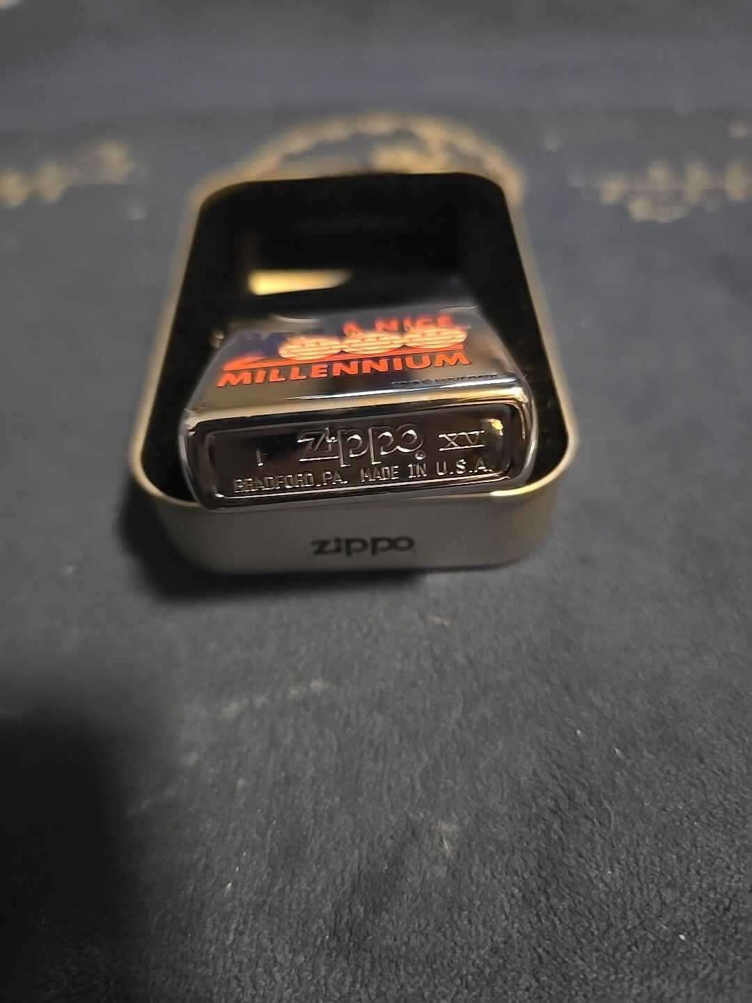 NEW In Tin! Happy Smiley Face Patriotic 2000Have A Nice Millennium ZIPPO Lighter