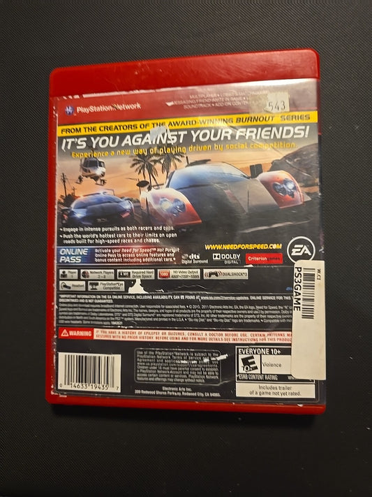 Need for Speed Hot Pursuit PS3 Tested & Works