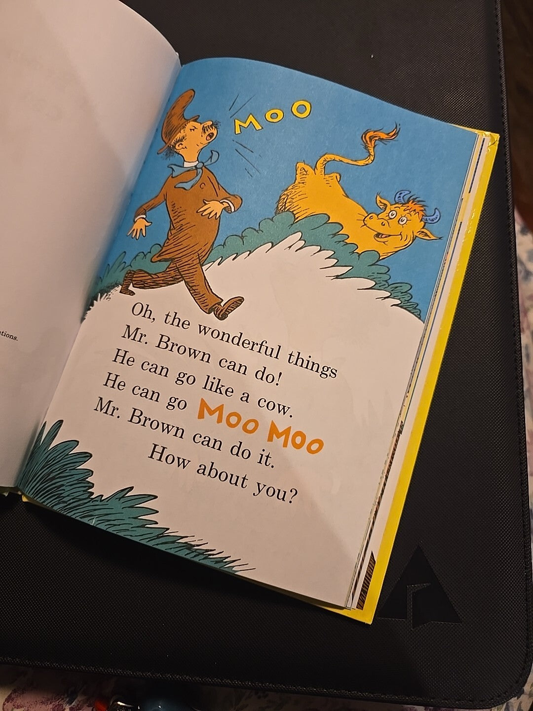 Dr Seuss's Book Lot MrBrown Can Moo, Go Dog Go, Theres No Place Like Spac3