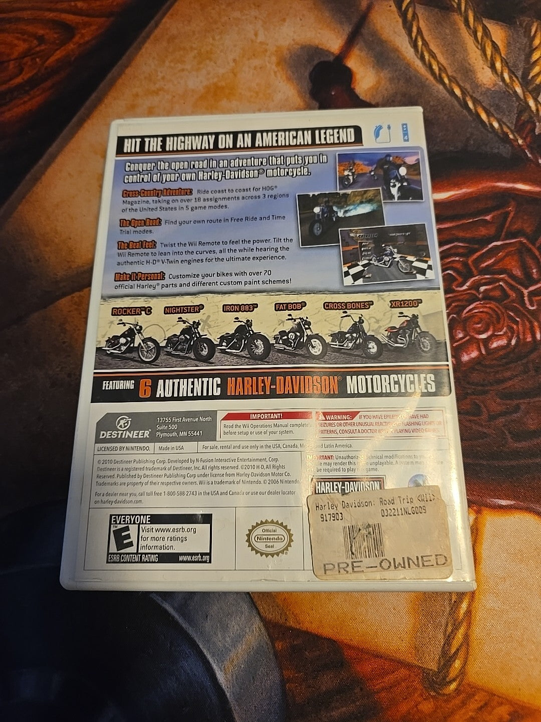 Harley-Davidson: Road Trip Nintendo Wii Tested & Works