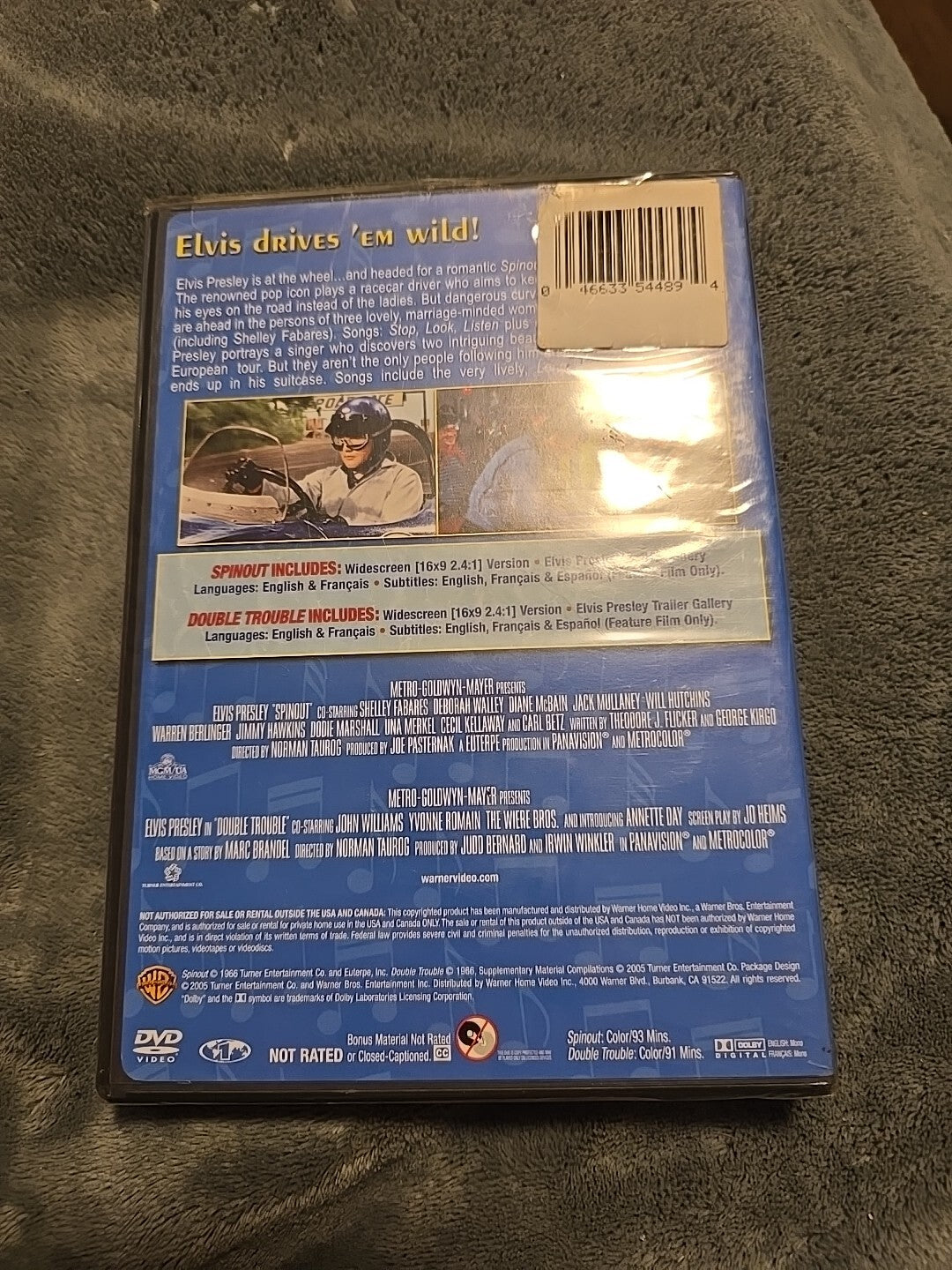 Elvis Musicals Double Feature Spinout/Double Trouble DVD New Sealed