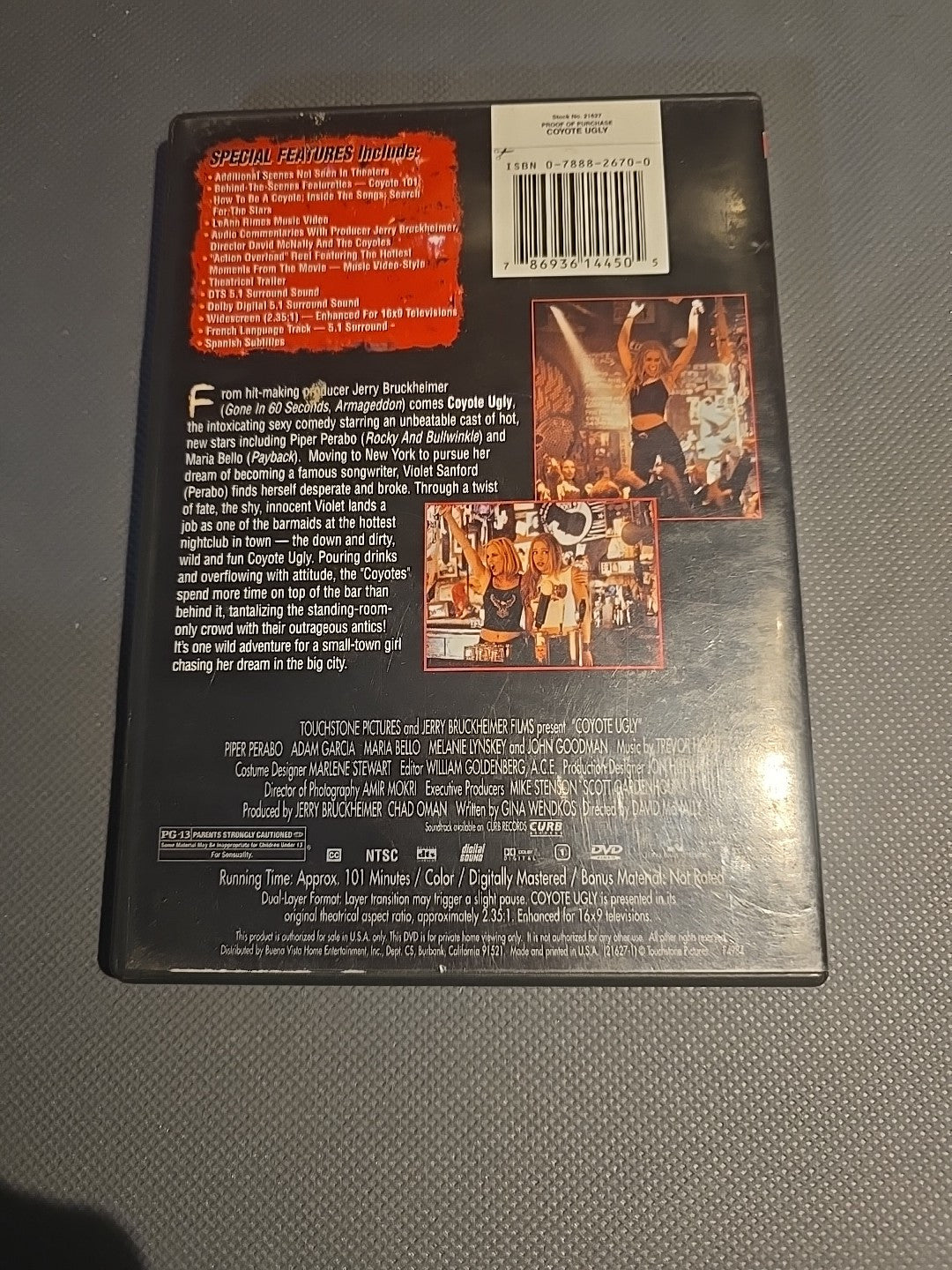 Coyote Ugly (DVD, 2000)