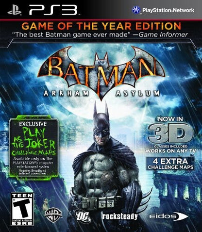 Batman: Arkham Asylum: Game of the Year PS3 Tested & Works
