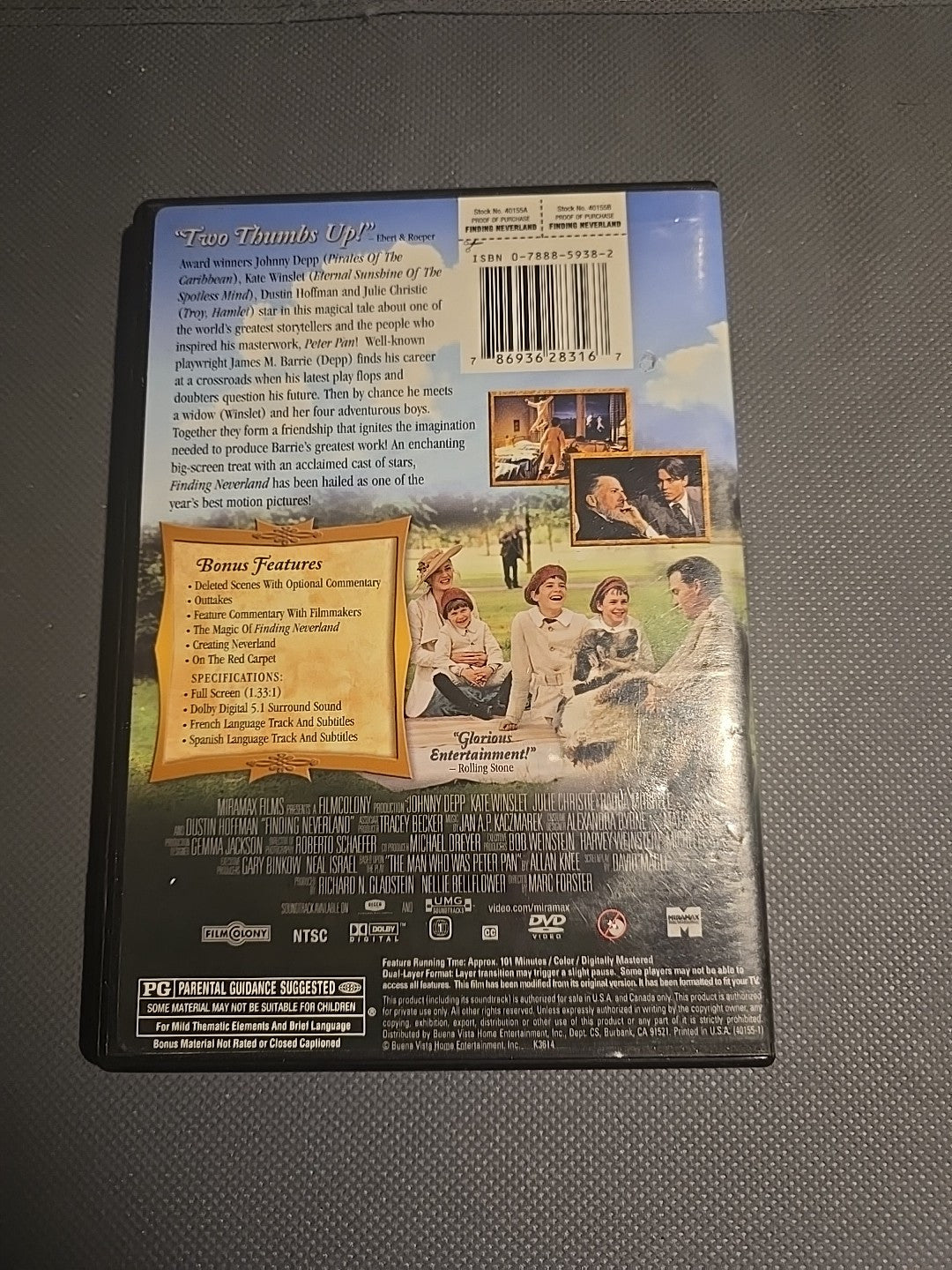 Finding Neverland (DVD, 2004)