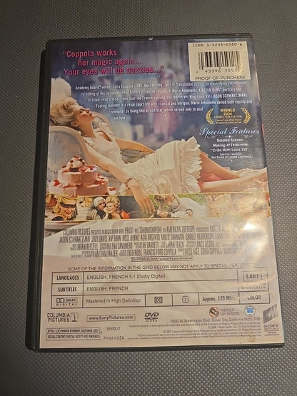 Marie Antoinette (DVD, 2007)